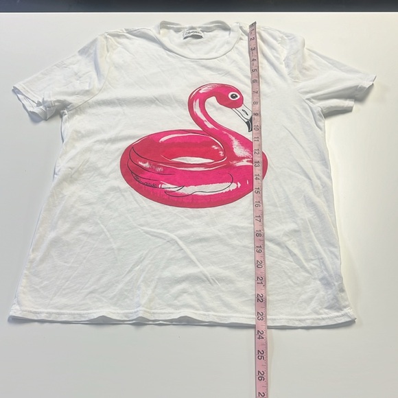 Lauren Moshi Croft Flamingo Floatie TShirt - Picture 4 of 8